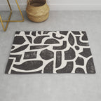 Linocut Abstract #3 Rug Gallery Image 1