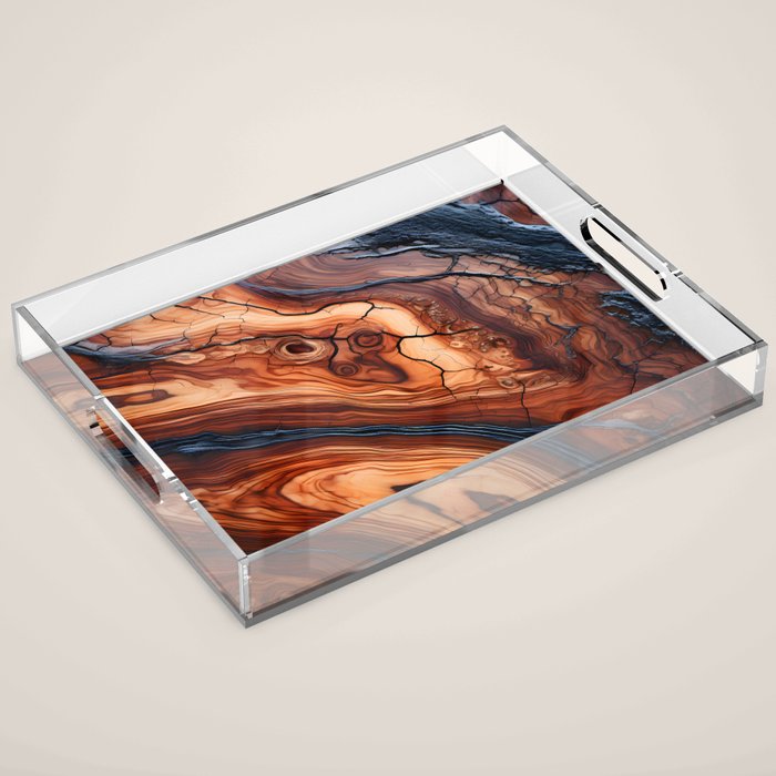 Wooden Essence Acrylic Tray Gallery Image 1