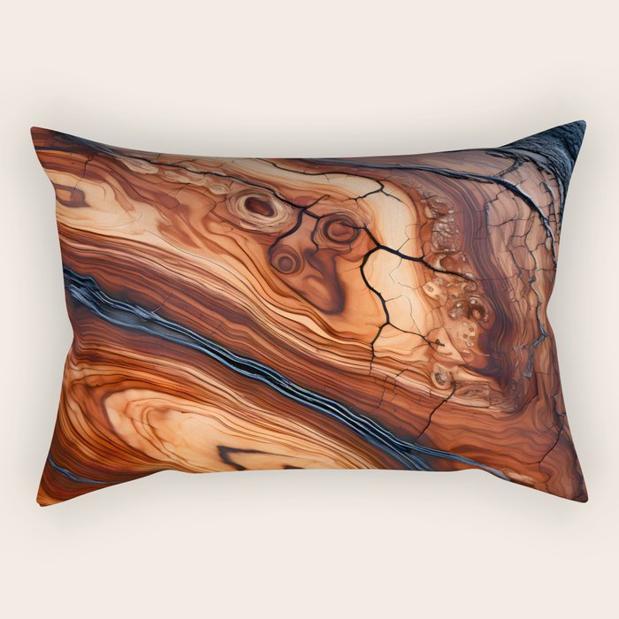 Wooden Essence Rectangular Pillow Gallery Image 2