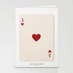 Ace of Hearts Playing Card Art Print Trendy Stationery Card Gallery Image 2