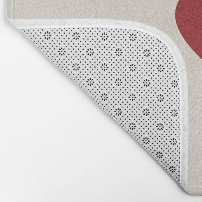 Ace of Hearts Playing Card Art Print Trendy Bath Mat Gallery Image 2