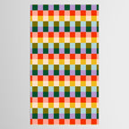 Checkered Rainbow Retro Vibe  Tablecloth Gallery Image 2