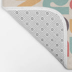 Sun Surf Sea Salt Sand Typography - Retro Rainbow Bath Mat Gallery Image 2