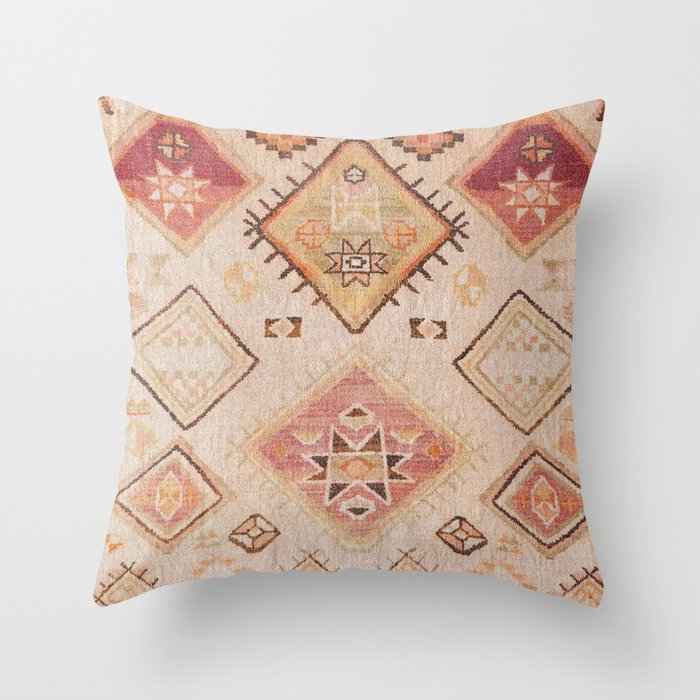 Moroccan Vintage Design Throw Pillow Gallery Image 1