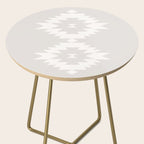 Southwestern Minimalism - Neutral Off White Side Table Gallery Image 2