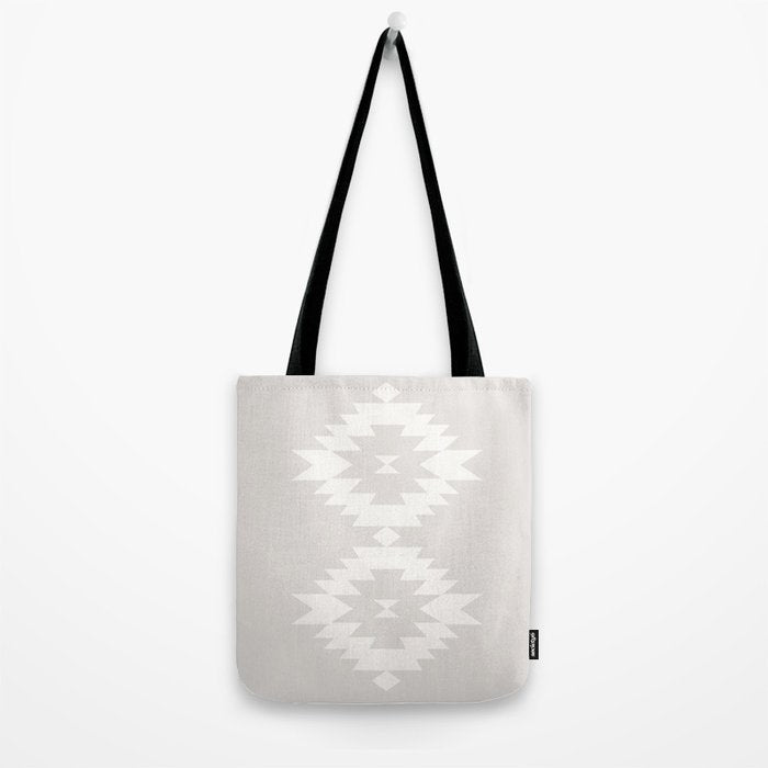 Southwestern Minimalism - Neutral Off White Tote Bag Gallery Image 2