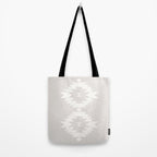 Southwestern Minimalism - Neutral Off White Tote Bag Gallery Image 2