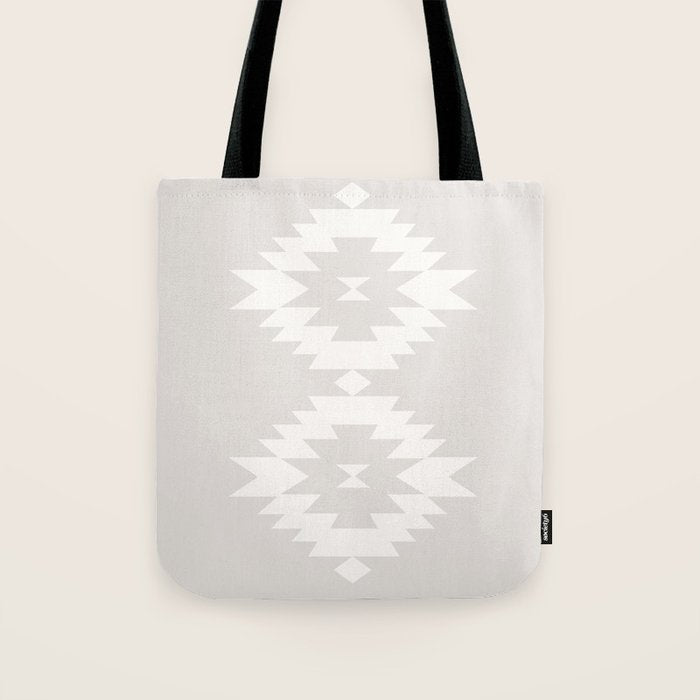 Southwestern Minimalism - Neutral Off White Tote Bag Gallery Image 1