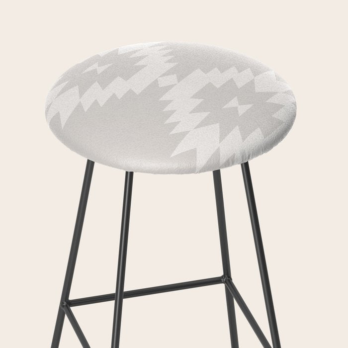 Southwestern Minimalism - Neutral Off White Stool Gallery Image 2