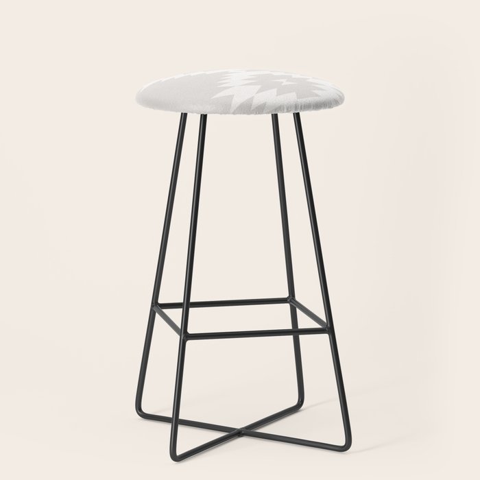 Southwestern Minimalism - Neutral Off White Stool Gallery Image 1