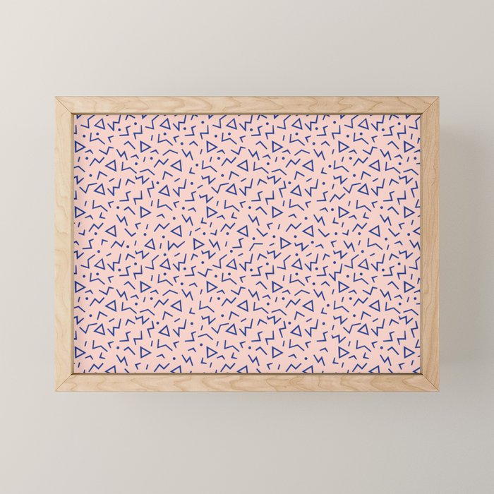 Memphis Pattern 12 - 80s Retro Mini Art Print Gallery Image 1