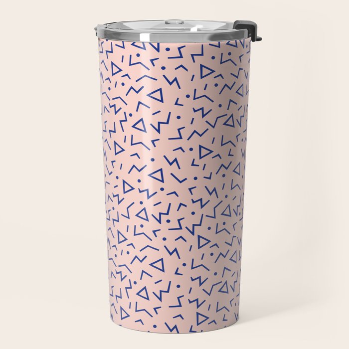 Memphis Pattern 12 - 80s Retro Travel Mug Gallery Image 2