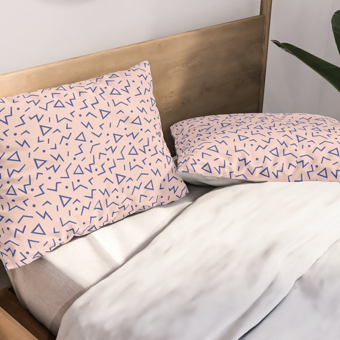 Memphis Pattern 12 - 80s Retro Pillow Sham Gallery Image 2