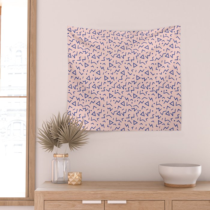 Memphis Pattern 12 - 80s Retro Wall Tapestry Gallery Image 2