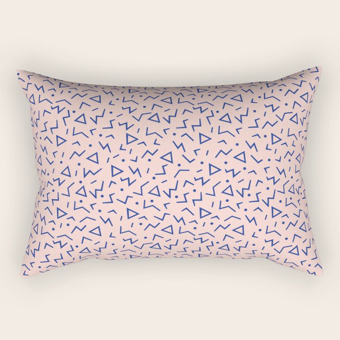 Memphis Pattern 12 - 80s Retro Rectangular Pillow Gallery Image 1