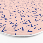 Memphis Pattern 12 - 80s Retro Bath Mat Gallery Image 3