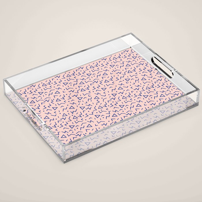 Memphis Pattern 12 - 80s Retro Acrylic Tray Gallery Image 1