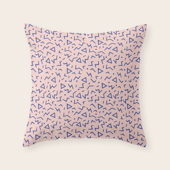 Memphis Pattern 12 - 80s Retro Throw Pillow Gallery Image 6