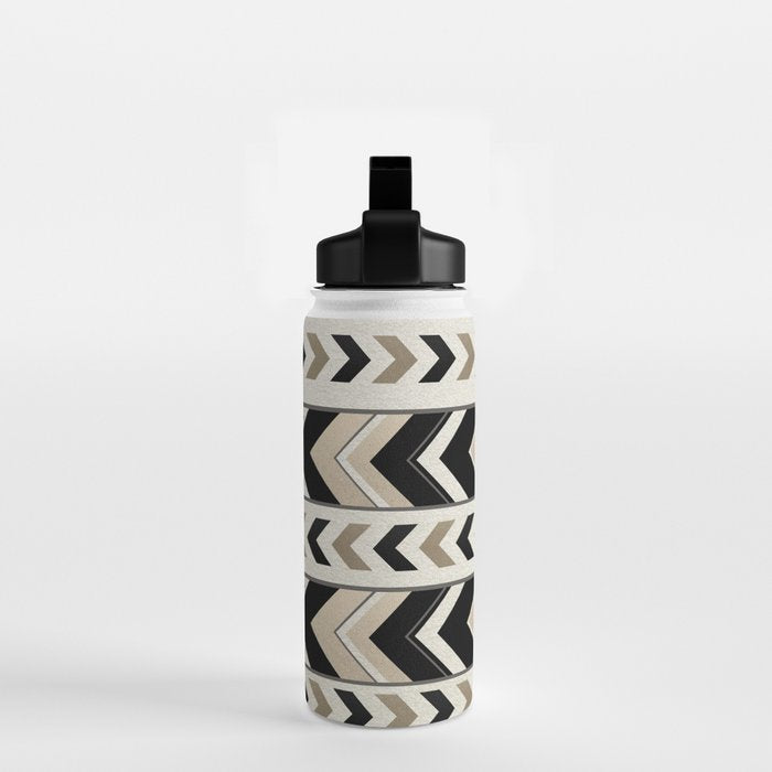 Tribal Arrow Boho Pattern #1 #aztec #decor #art #society6 Water Bottle Gallery Image 2