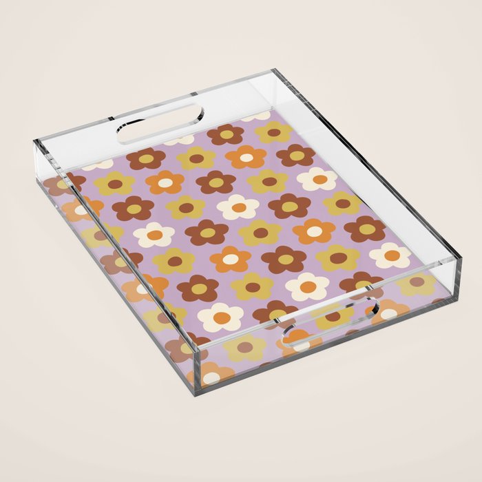 2002 floral Acrylic Tray Gallery Image 1