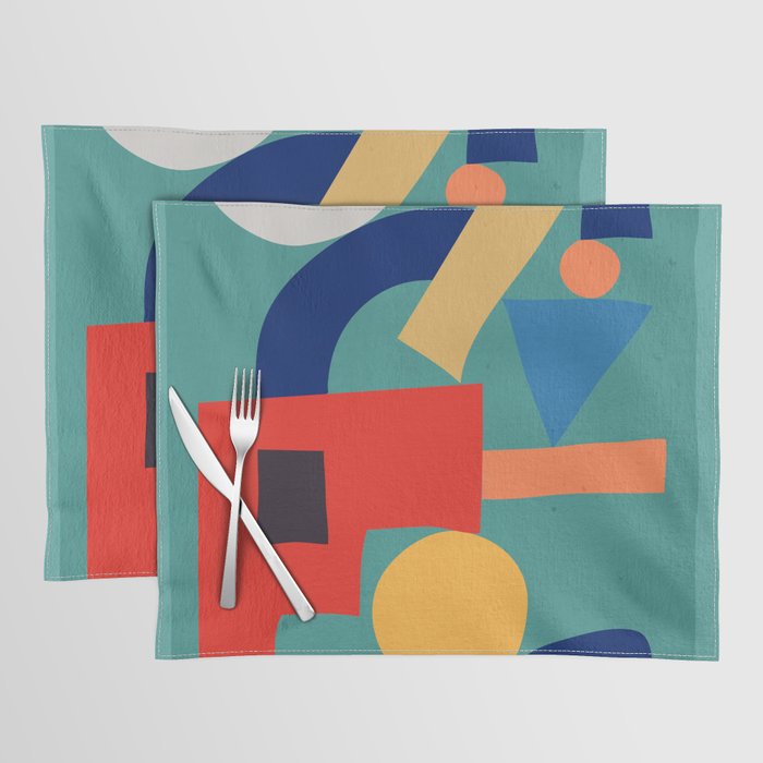 Abstract Shapes Modern Art 6 Placemat Gallery Image 1