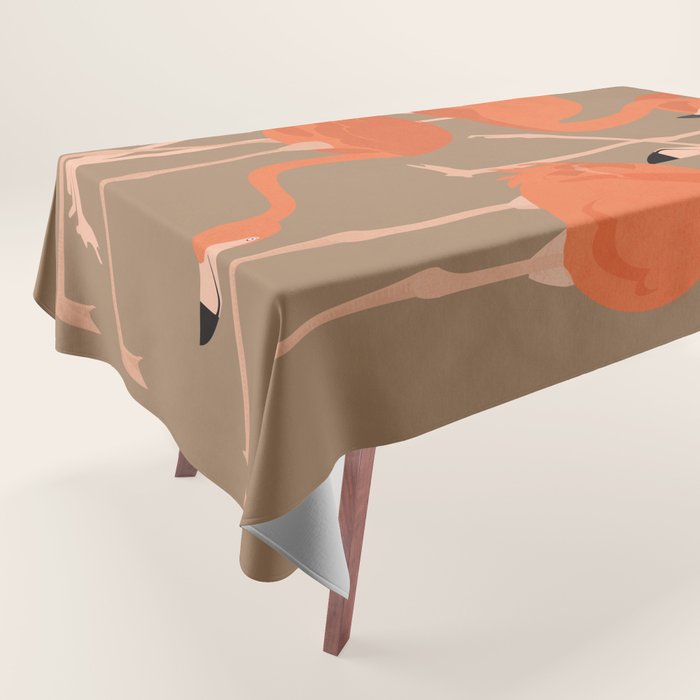Graceful Flamingos 2 Tablecloth Gallery Image 1