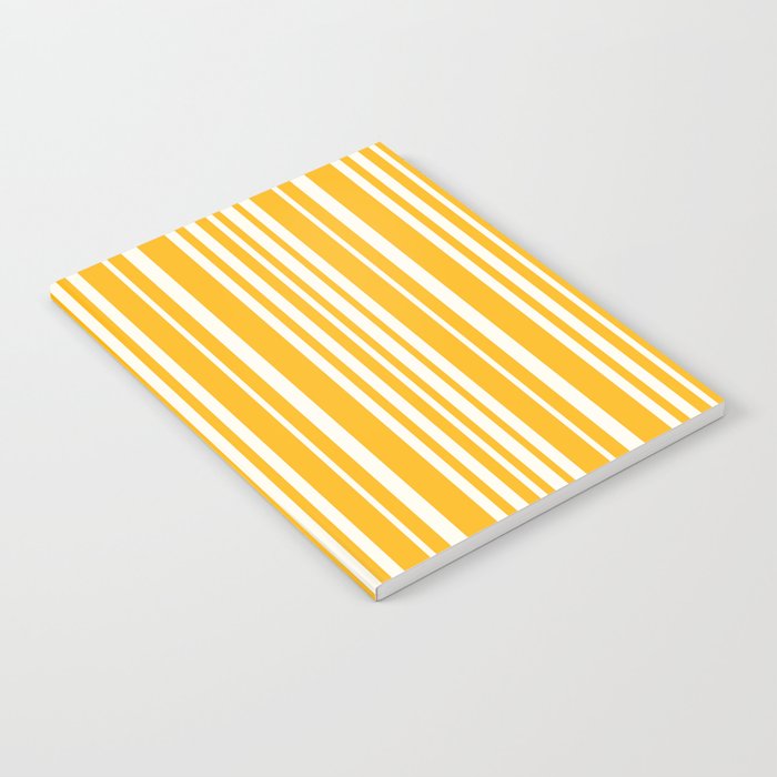 Classic Stripes XLV - Golden Yellow Notebook Gallery Image 2