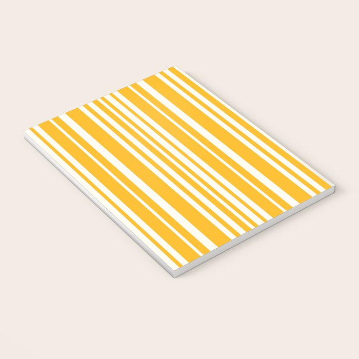 Classic Stripes XLV - Golden Yellow Notebook Gallery Image 3