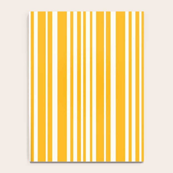 Classic Stripes XLV - Golden Yellow Notebook Gallery Image 4