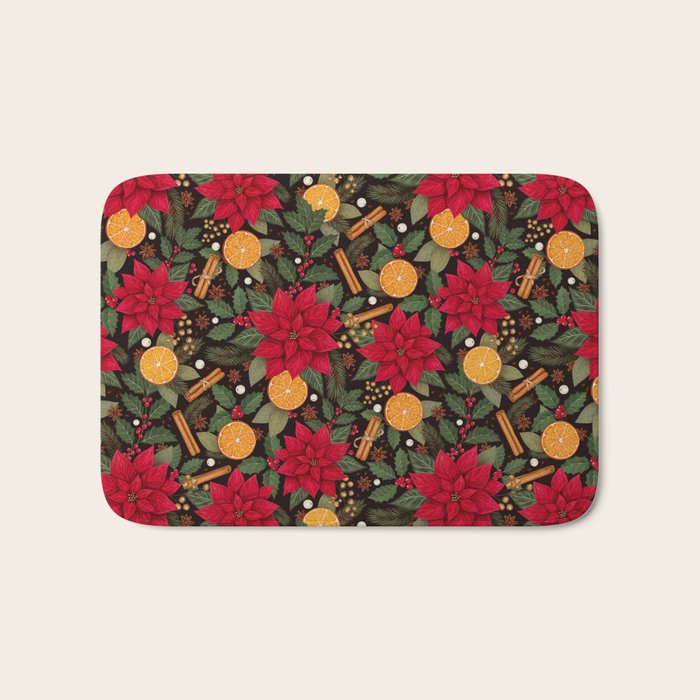 Christmas Stars and Spices Bath Mat Gallery Image 1