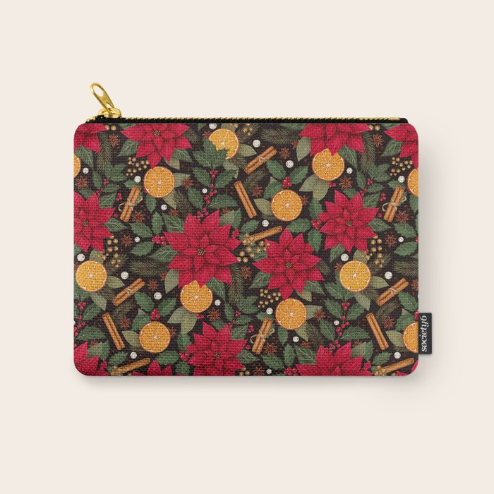 Christmas Stars and Spices Carry All Pouch Gallery Image 1