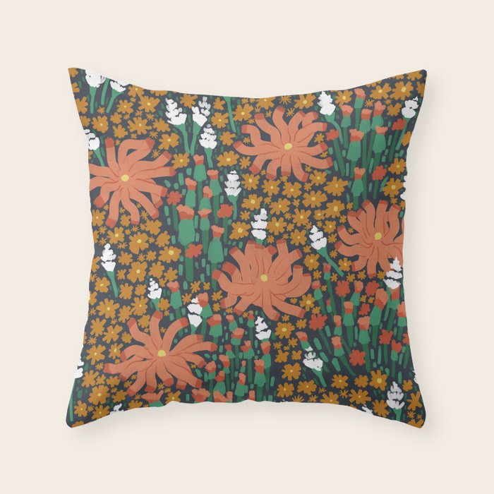 Floret in the closet Throw Pillow Gallery Image 6