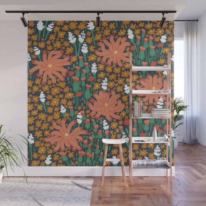 Floret in the closet Wall Mural