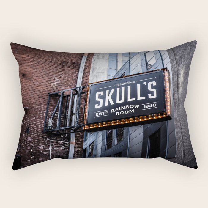 Skull's Rainbow Room Nashville Tennessee Rectangular Pillow Gallery Image 2