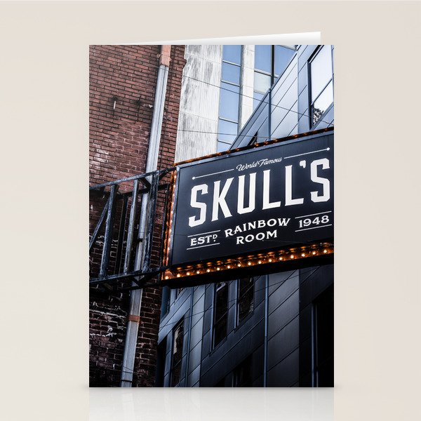 Skull's Rainbow Room Nashville Tennessee Stationery Card Gallery Image 2
