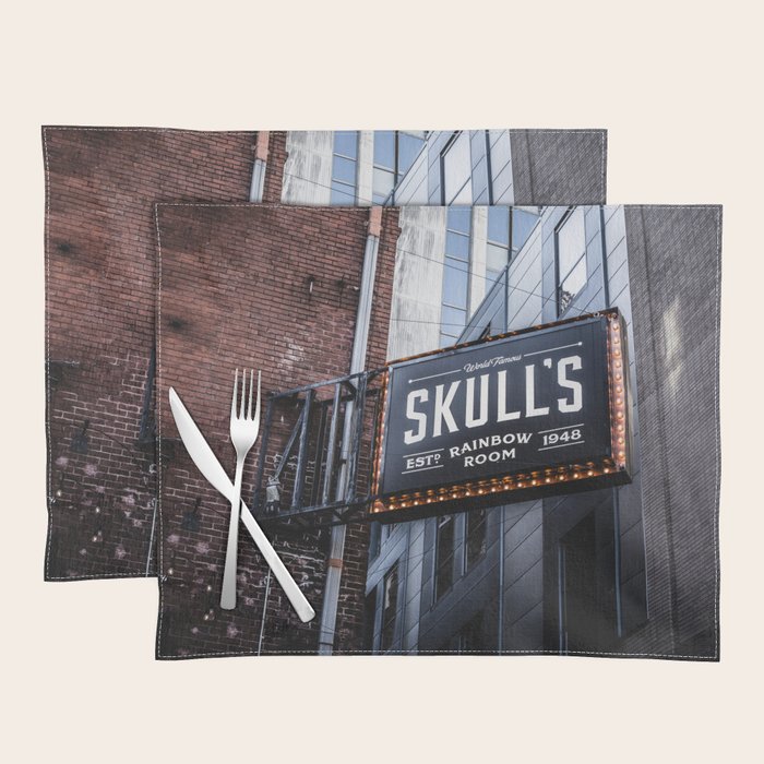 Skull's Rainbow Room Nashville Tennessee Placemat Gallery Image 1