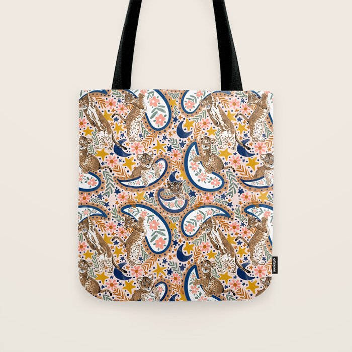  Leopard Cubs and Stars Tote Bag Gallery Image 1