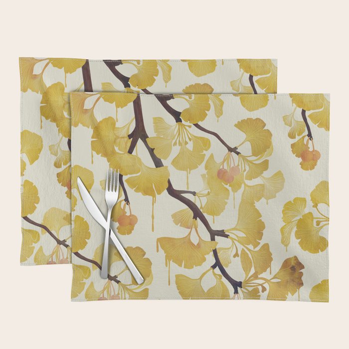 O Ginkgo in Yellow Placemat Gallery Image 1