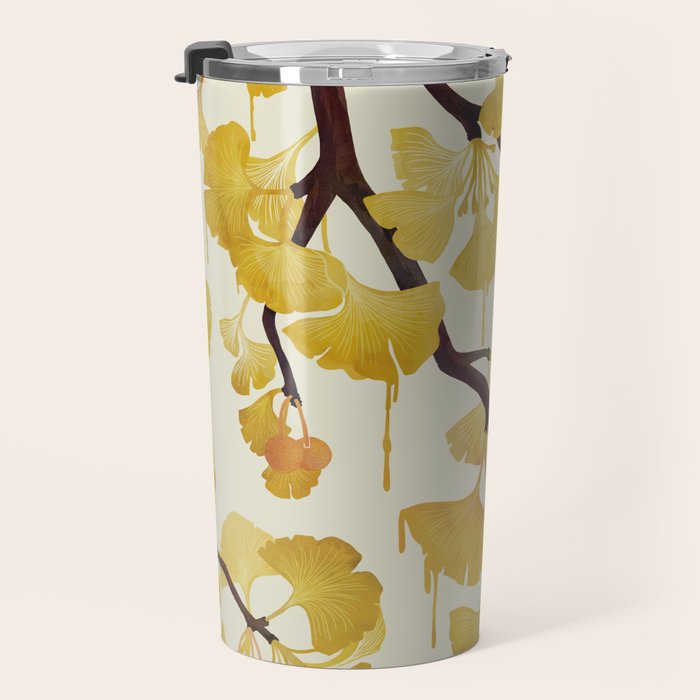 O Ginkgo in Yellow Travel Mug Gallery Image 3