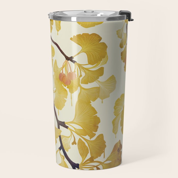 O Ginkgo in Yellow Travel Mug Gallery Image 2