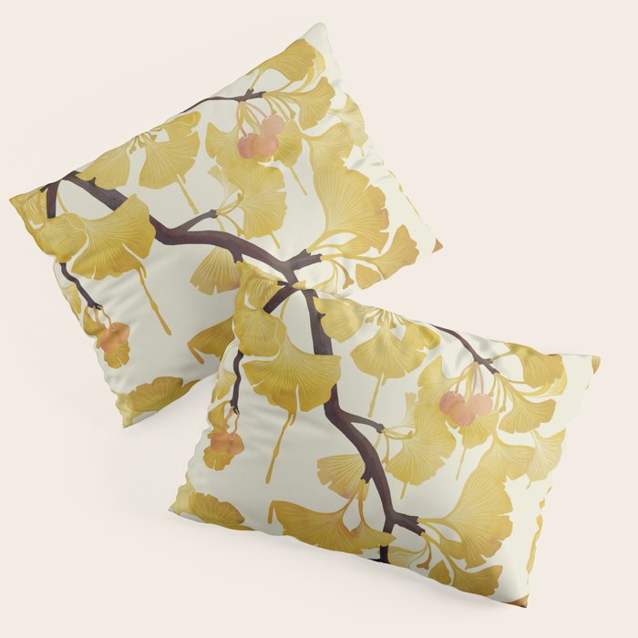 O Ginkgo in Yellow Pillow Sham Gallery Image 1