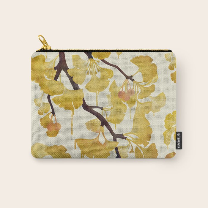 O Ginkgo in Yellow Carry All Pouch Gallery Image 1