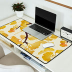 O Ginkgo in Yellow Desk Mat Gallery Image 2