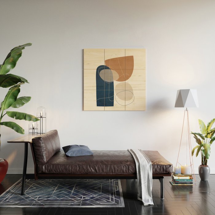 Spiraling Geometry 1 Wood Wall Art Gallery Image 2