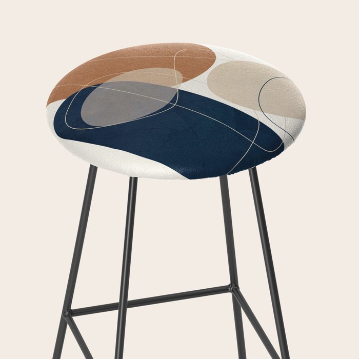 Spiraling Geometry 1 Stool Gallery Image 2