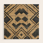 Traditional Moroccan Rug Design Wood Wall Art Gallery Image 1