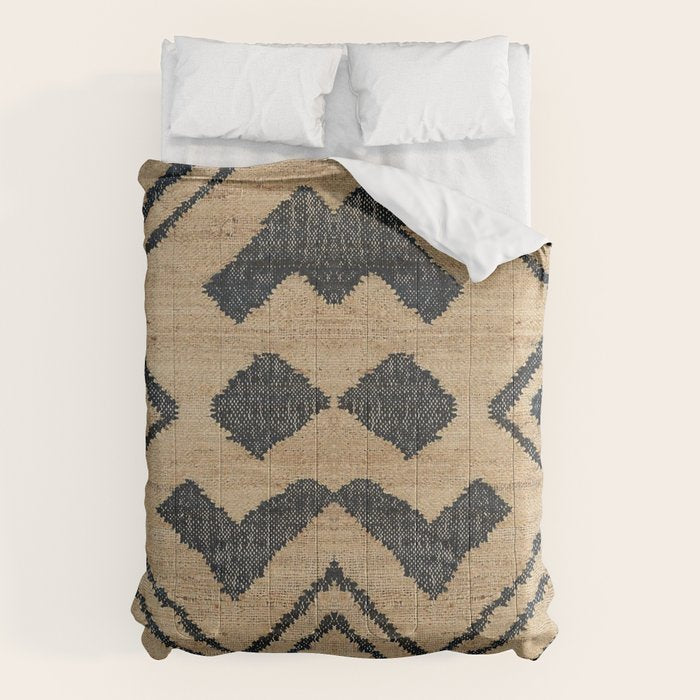 Traditional Moroccan Rug Design Comforter Gallery Image 6