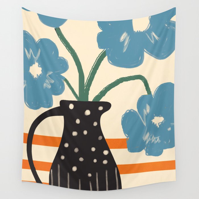 Modern Botanicals No. 1 Wall Tapestry Gallery Image 4