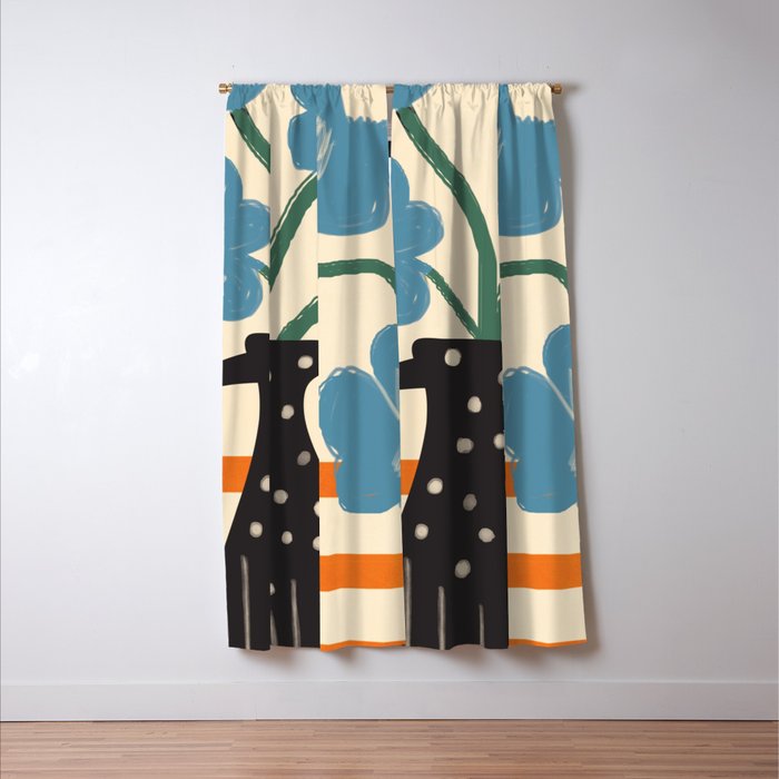 Modern Botanicals No. 1 Window Curtain Gallery Image 3