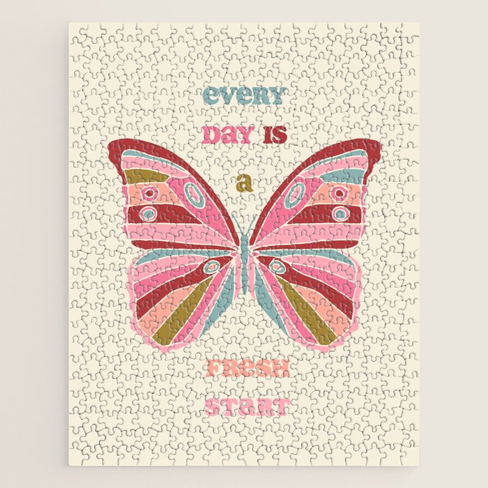 Every Day is a Fresh Start Butterfly Jigsaw Puzzle Gallery Image 1